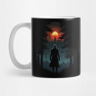 Sunset Monster Hunter III - Silhouette - Witcher Mug